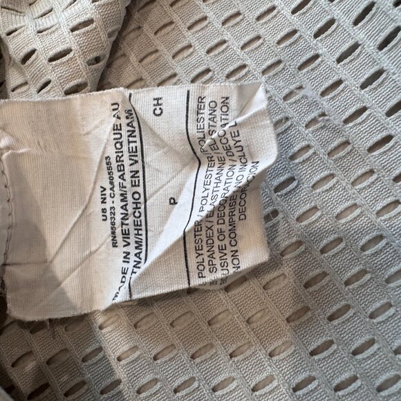 Nike Sportswear Mesh Jersey Top Light Bone Black | Style 893673-072 | Size Small - Picture 16 of 16